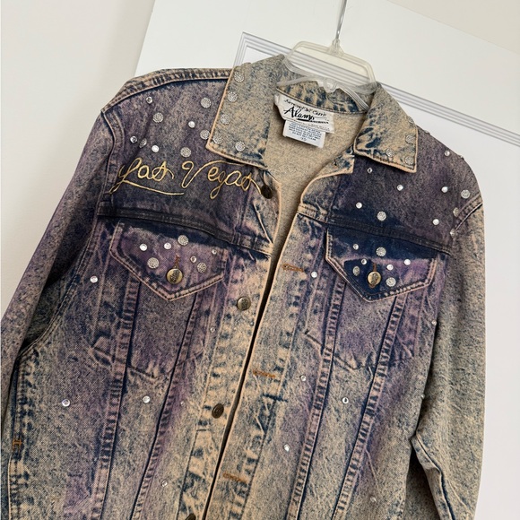 Embellished Denim Jacket with Studs - Picture 3 of 7